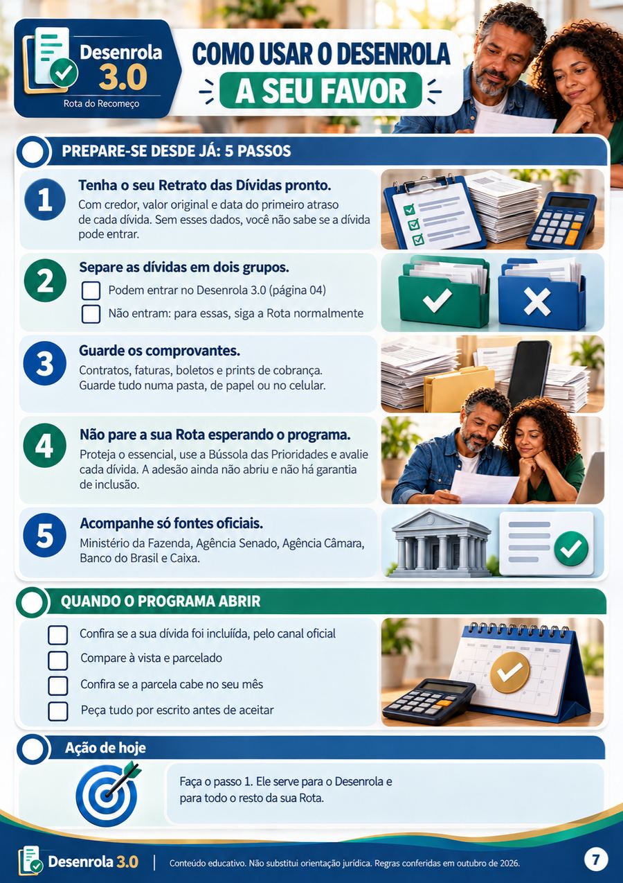 Página: como usar o Desenrola a seu favor